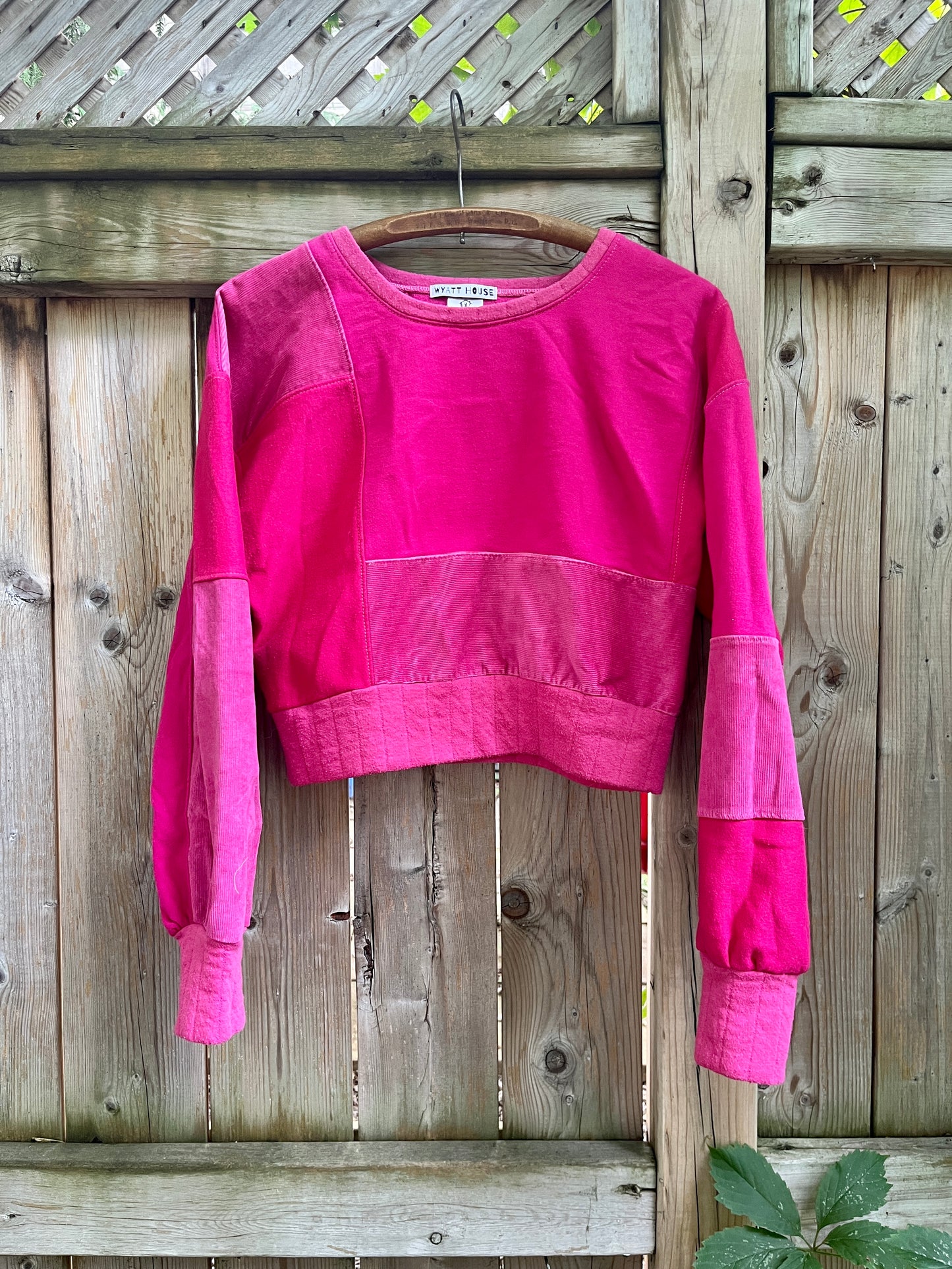Pink Patchwork Sweater (Sample - XS/S)